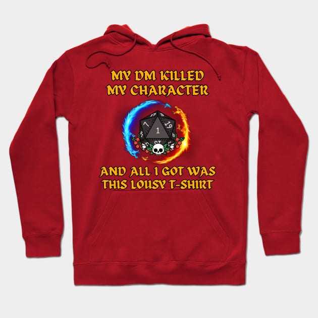 My DM Killed Me Hoodie by Spatski